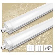 2x LED 120cm Feuchtraumleuchte