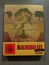 RAMBO 3 , Uncut FSK18 , Steelbook Edition Bluray , Sylvester Stallone, Neuwertig