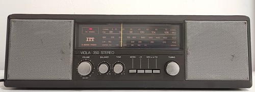 Itt viola 350 stereo radio - itt,