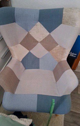 Patchwork sessel gepolstert - patchwork,