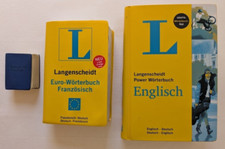 3 Stück Langenscheidt Euro Dictionary Französisch  - Deutsch Englisch Deutsch