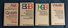 4 Gesetzbücher 1980 1981 BGB HGB AktG WettbR Beck-Texte