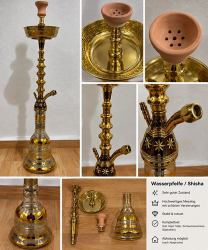 Shisha wasserpfeife messing - shisha,