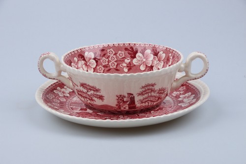 Suppentasse mit untere spode - suppentasse,