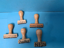 ALTE  DDR STEMPEL  5 STÜCK