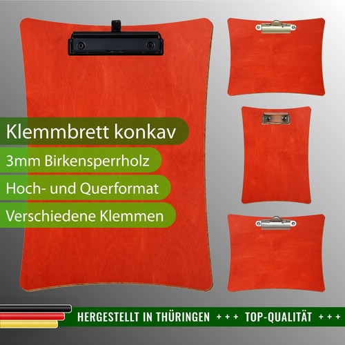 Bütic holz klemmbrett konkav - bütic,