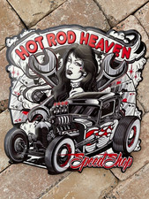 Blechschild Hot Rod Heaven 45