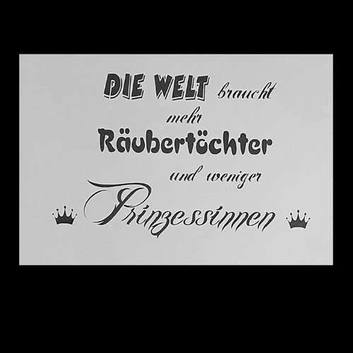 Schablone für
