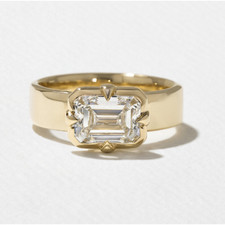 IGI 1,75 ct Smaragdschliff Lab