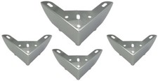 4x Designmöbelfüße Chrom