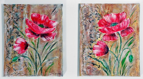 Acrylbild auf strukturpaste - acrylbild,