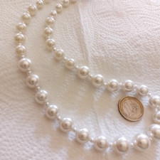 Halskette Perlenkette weiß