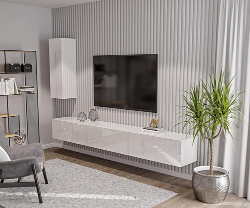 Moderne wohnwand hochglanz - wohnwand,