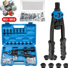 Einnietmuttern M3-M12 300-tlg Gewindenieten mit Nietenzange Nietmutternzange Set
