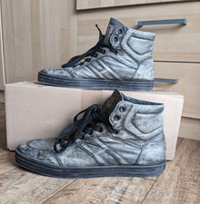 HOGAN Rebel Herren Sneaker Schuhe Größe UK 10/ EUR 44,5 Taupe Grau Leder