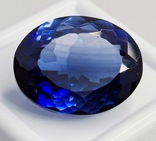 Dark Blue Sapphire Oval Cut