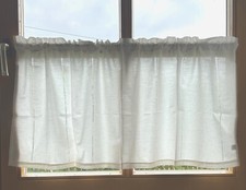 Panneaux Scheibengardine Fensterdeko Landhaus Stil creme HxB 50x125 cm 