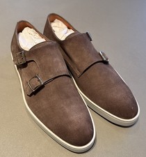 Santoni veloursleder loafer - veloursleder,