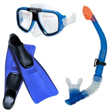 Schnorchelset INTEX Tauchset Reef Rider Taucherbrille Schnorchel Flossen B-Ware