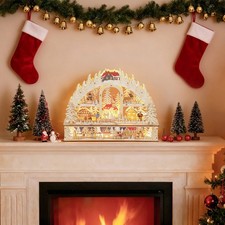 HOMCOM Weihnachtsdorf mit