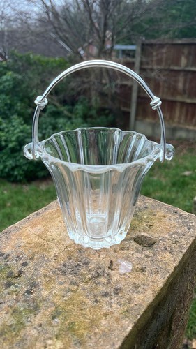 Vintage glas eiskübel mit - vintage,