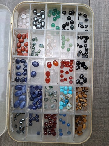 250 halbedelsteine in - ca.,