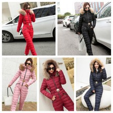 Damen Skifahren Anzug Kapuze