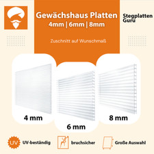 Gewächshausplatten 8 mm - , 6