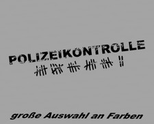 Polizeikontrolle FUN Strichliste JDM Lustig Blitzer 20cm