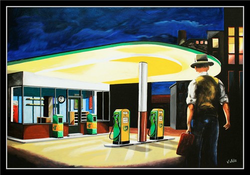Tankstelle 60er - bp,