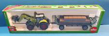 siku 1946 Traktor mit Ballengreifer und Anhänger 1:50 NEU OVP