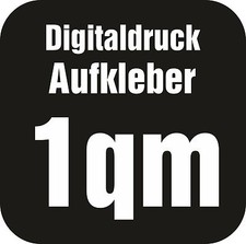 Digitaldruck Aufkleber 1qm Wunschdruck bedrucken Druck Folie Etiketten Sticker