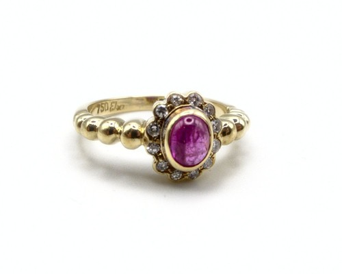 Feiner halo ring gold 750 - gold,