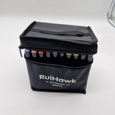 RuiHawk 80+2 Farben Alkohol Stifte tasche Reißverschluss kaputt, 2 Stifte ausgel