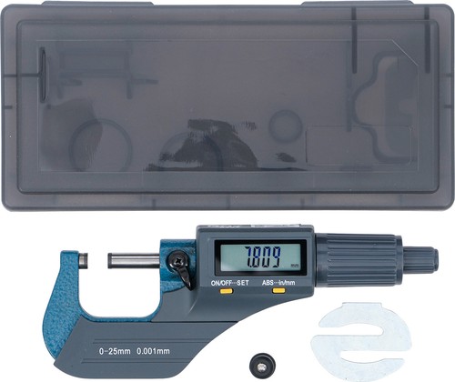 Bgs mikrometer digital mm - digital, 0-25