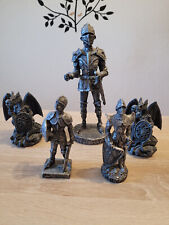 Dekofiguren/Skulpturen Mittelalter Fantasy / Ritter + Drachen
