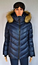 BOGNER F+I DAMEN DAUNEN SKIJACKE SASSY mit FELL BLAU UVP 595 € Gr 46 XXL NEU