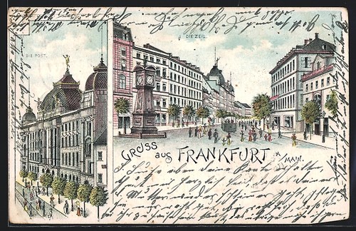 Lithographie frankfurt - frankfurt, a