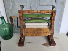 A0255 Alte Wäschemangel | Tischmangel | Wäscherolle | Heisswringer | Polen ANTIK