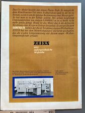 Carl Zeiss Oberkochen Original 1970 Vintage Werbung Reklame advert