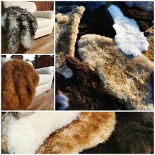 Schaffelle Echt | Viele Farben | Top Qualität | XXL Große Lammfell | Fellteppich