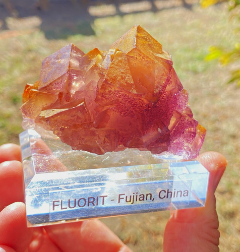 Fluorit mineralstufe lila - fluorit,