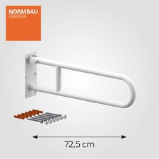 Stützklappgriff Klappgriff Aufstehhilfe Haltegriff WC NORMBAU Edelstahl Weiß