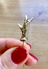 585 14k Gold Anstecknadel Jagd