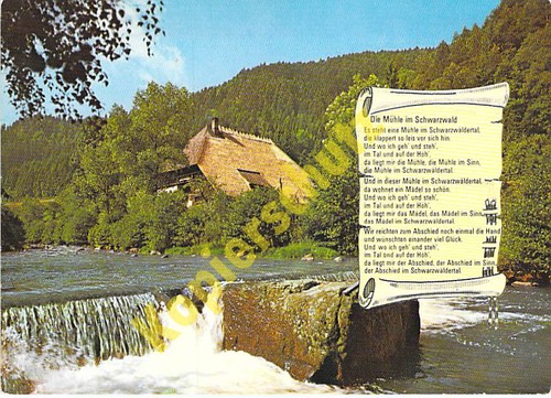 Schwarzwald lied mühle - mühle, im