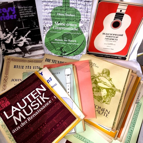 Flöte-Gitarren-Klaviernotenhe