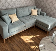 Couch Schlafcouch Ecksofa L-Form Polsterecke Neu Stoff Bett Sofabett NP 1500 Top