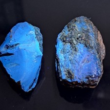 Blauer Bernstein aus Sumatra