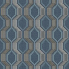 Sechseck benzinblaue Tapete