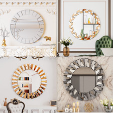 Dekospiegel Flurspiegel Wandspiegel Rund Badspiegel - Konsolentisch Kombination